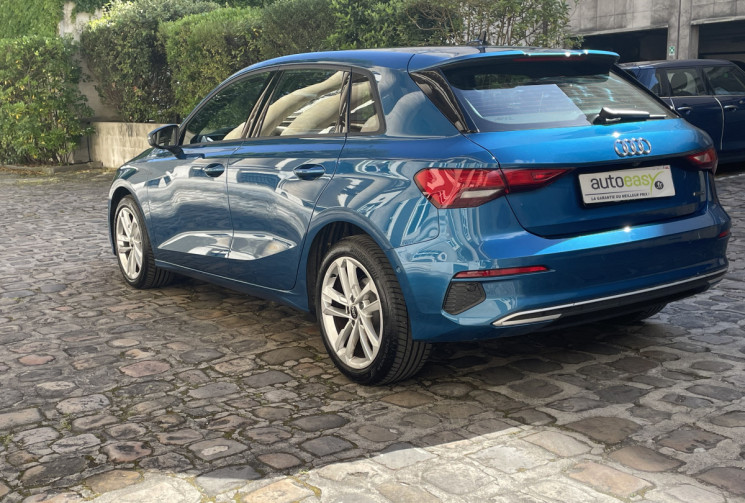 AUDI A3 SPORTBACK ADVANCED 40 TFSI QUATTRO BVA 190  FAIBLE KILOMETRAGE 1ere main 