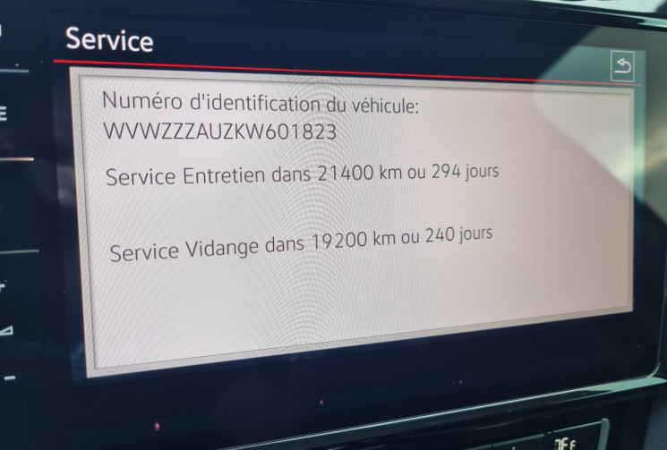 Volkswagen Golf 2.0 TSI 290ch GTI TCR DSG7 * virtual * carplay * sièges chauffants * caméra de recul