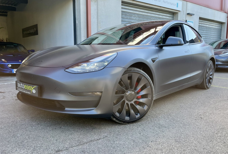 Tesla Model 3 Perfomance 530+ / 2023 / PPF complet gris mat / 1ere main / magnifique 
