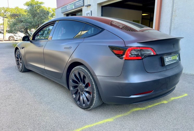 Tesla Model 3 Perfomance 530+ / 2023 / PPF complet gris mat / 1ere main / magnifique 