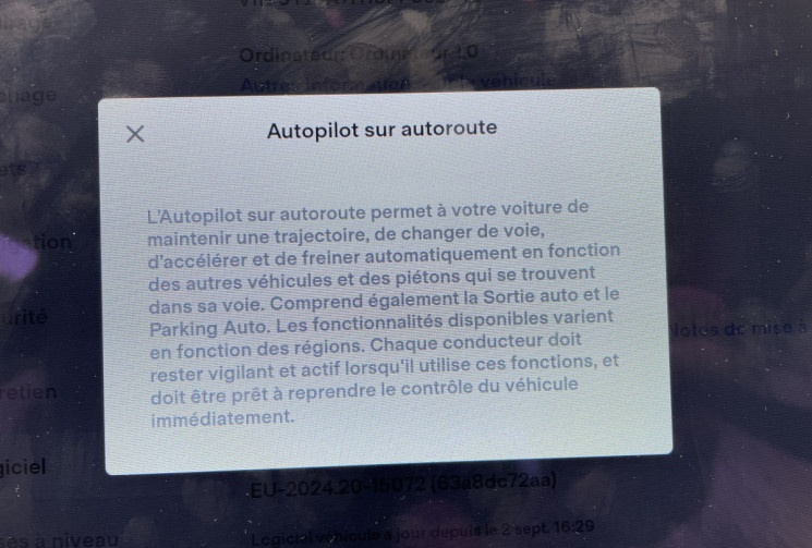 TESLA MODEL S 367 ch 85 kWh/AUTOPILOT/SUPER CHARGEUR A VIE/PACK HIVER/CAMERA