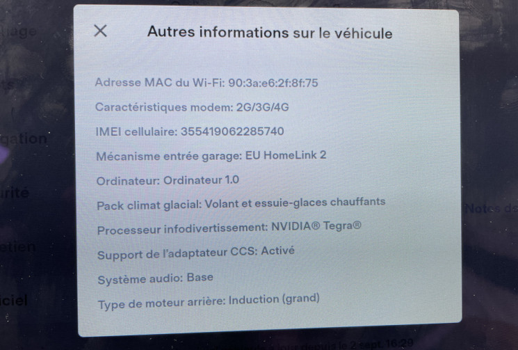 TESLA MODEL S 367 ch 85 kWh/AUTOPILOT/SUPER CHARGEUR A VIE/PACK HIVER/CAMERA