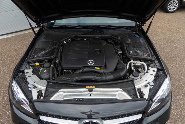 Mercedes Classe C Cabriolet 200 AMG Line CAM360 TETE HAUTE BURMESTER MULTIBEAM PREMIUM + TOIT ROUGE