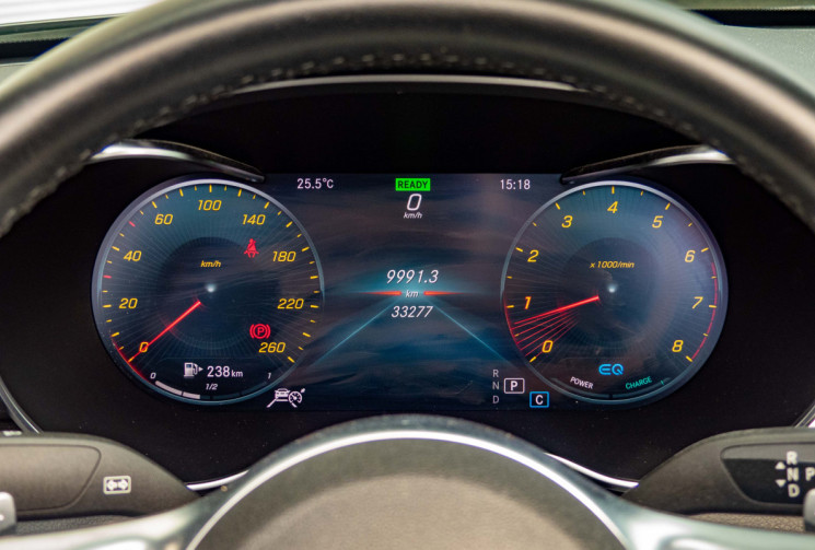 Mercedes Classe C Cabriolet 200 AMG Line CAM360 TETE HAUTE BURMESTER MULTIBEAM PREMIUM + TOIT ROUGE