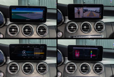 Mercedes Classe C Cabriolet 200 AMG Line CAM360 TETE HAUTE BURMESTER MULTIBEAM PREMIUM + TOIT ROUGE