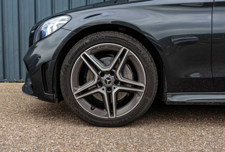 Mercedes Classe C Cabriolet 200 AMG Line CAM360 TETE HAUTE BURMESTER MULTIBEAM PREMIUM + TOIT ROUGE