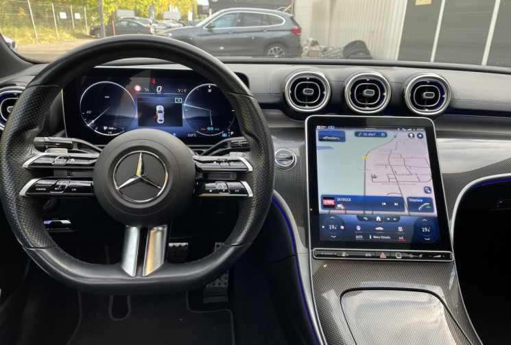 MERCEDES CLASSE C 220 200 ch AMG Line Pack Sport Black 9-GTRONIC/CAMERA 360/DIGITAL LIGHT/ FULL OPTI