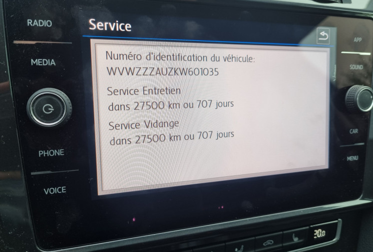 VOLKSWAGEN GOLF 7 Carat 1.6 TDI 115ch * Carplay * sièges chauffants * Régulateur adaptatif 