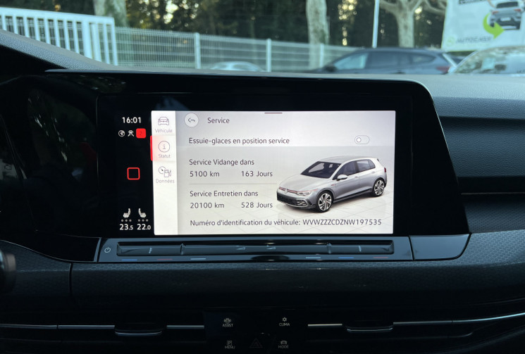VOLKSWAGEN GOLF 2.0 TSI 300 GTI CLUBSPORT 8 DSG7 / Immat France / Toit Ouvrant / IQ Light / Caméra 