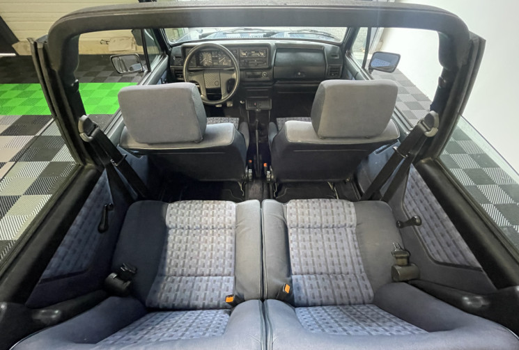 Volkswagen Golf 1 KARMAN Bel Air (400 ex) RARE  90 ch Carbu Capote Electrique Neuve Vitres électriq