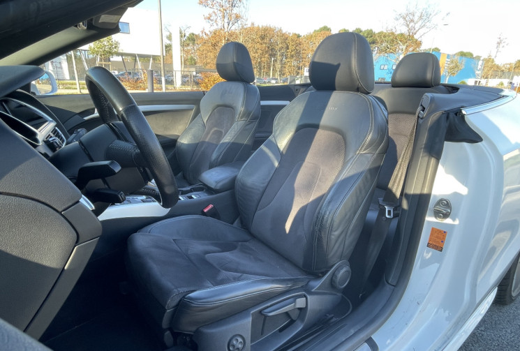 AUDI A5 CABRIOLET S-LINE 2.0 TDi 190 cv Multitronic 8 Phase 2 * Alcantara * Radar * Entretien OK