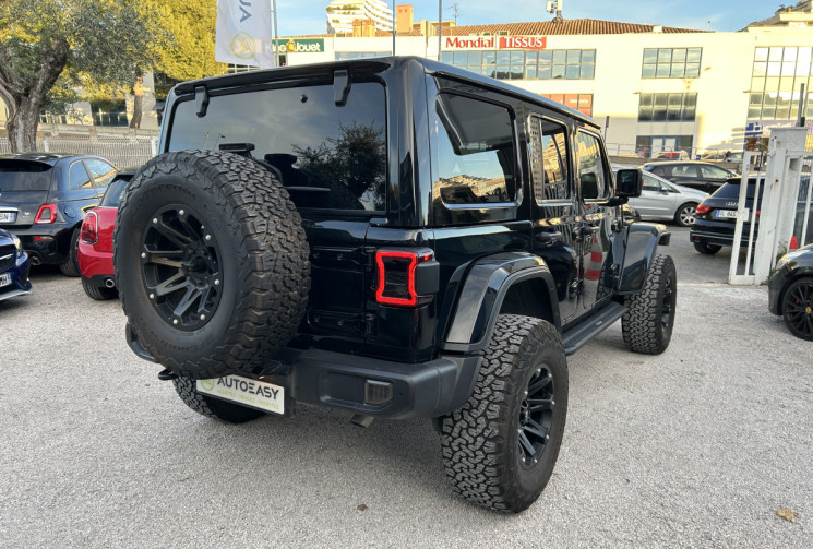 JEEP WRANGLER UNLIMITED 2.0 T 380 Ch 4xe Overland Command-Trac * FULL BLACK * CAMERA AV & AR 