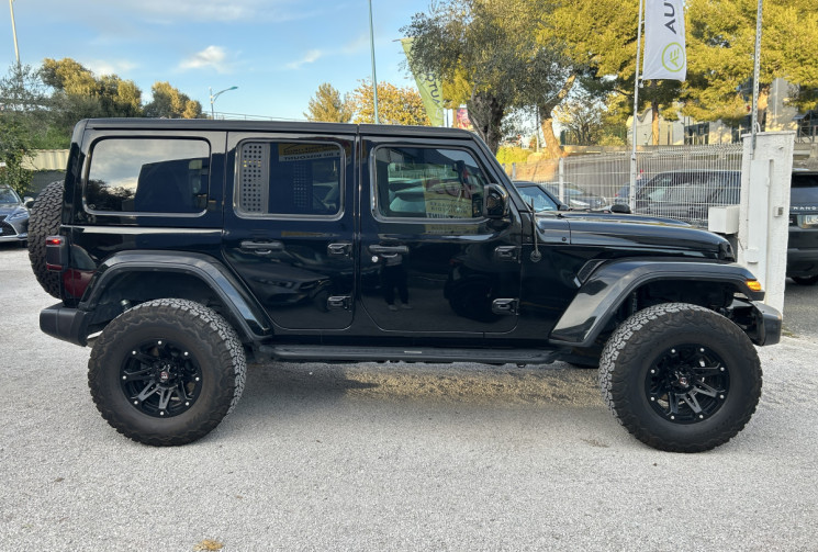JEEP WRANGLER UNLIMITED 2.0 T 380 Ch 4xe Overland Command-Trac * FULL BLACK * CAMERA AV & AR 