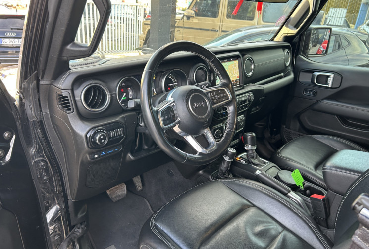 JEEP WRANGLER UNLIMITED 2.0 T 380 Ch 4xe Overland Command-Trac * FULL BLACK * CAMERA AV & AR 