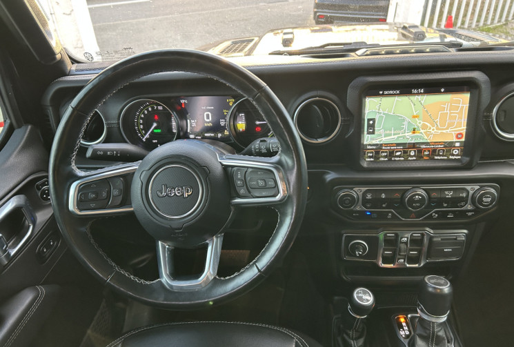 JEEP WRANGLER UNLIMITED 2.0 T 380 Ch 4xe Overland Command-Trac * FULL BLACK * CAMERA AV & AR 