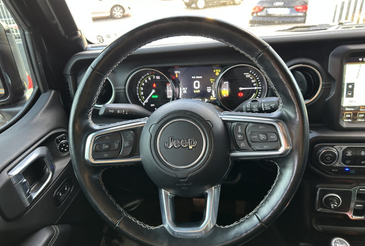 JEEP WRANGLER UNLIMITED 2.0 T 380 Ch 4xe Overland Command-Trac * FULL BLACK * CAMERA AV & AR 