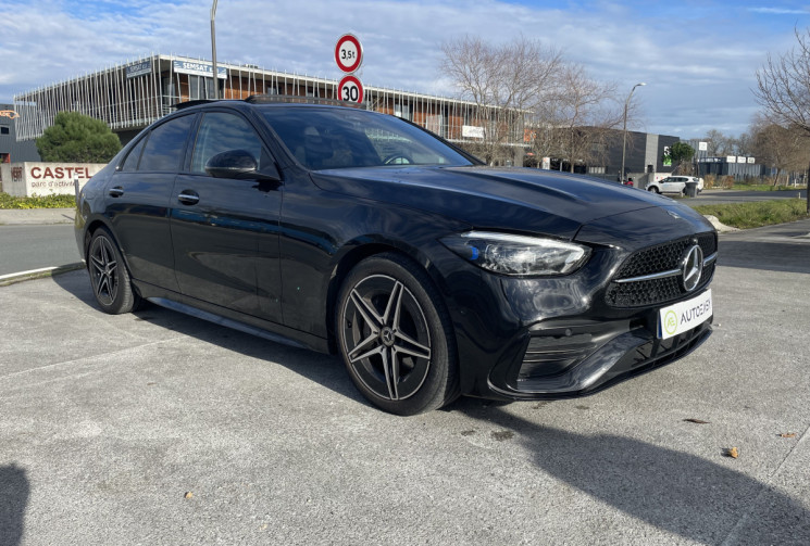Mercedes CLASSE C AMG LINE 220 D Hybride 9G-TRONIC 200 cv * attelage* full options*toit ouvrant*