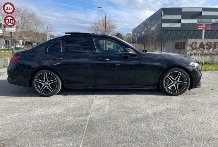 Mercedes CLASSE C AMG LINE 220 D Hybride 9G-TRONIC 200 cv * attelage* full options*toit ouvrant*