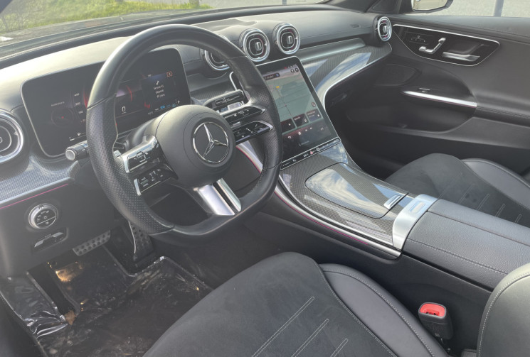 Mercedes CLASSE C AMG LINE 220 D Hybride 9G-TRONIC 200 cv * attelage* full options*toit ouvrant*
