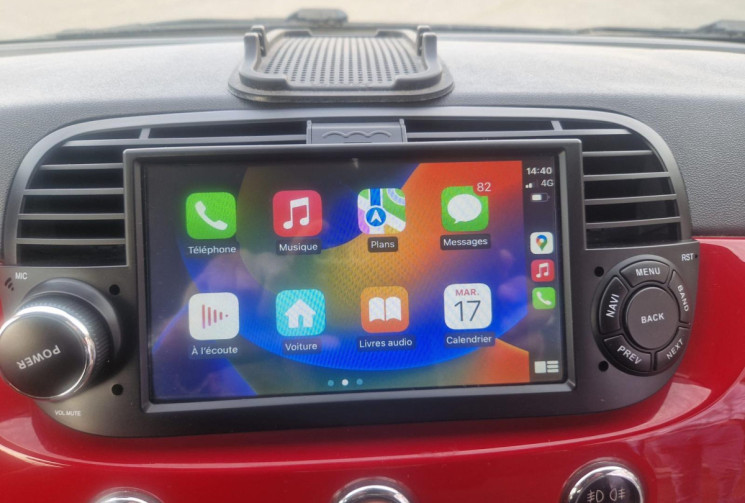 FIAT 500 LOUNGE 1.2 MPI 69 CV - CARPLAY - GARANTIE 6 MOIS