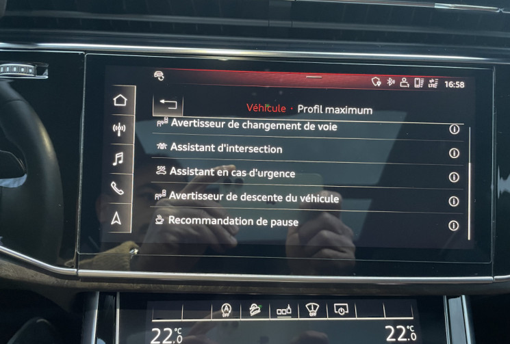 AUDI Q8 50 TDI 286 S-LINE * Français / Entretien Audi / Bang&Olufsen / Toit Ouvrant / Cuir ventilé