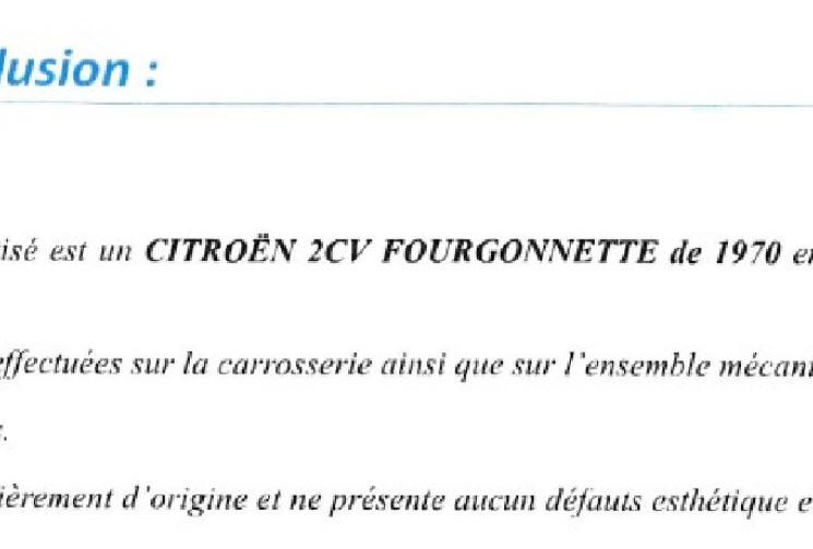 Citroën 2CV AK 400 FOURGONNETTE COLLECTION EXPERTISEE