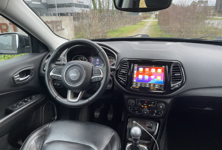 JEEP COMPASS LIMITED 1.6 MultiJet 120ch * Caméra * Carplay * Cuir * Sièges Elec Chauffants * BVM6