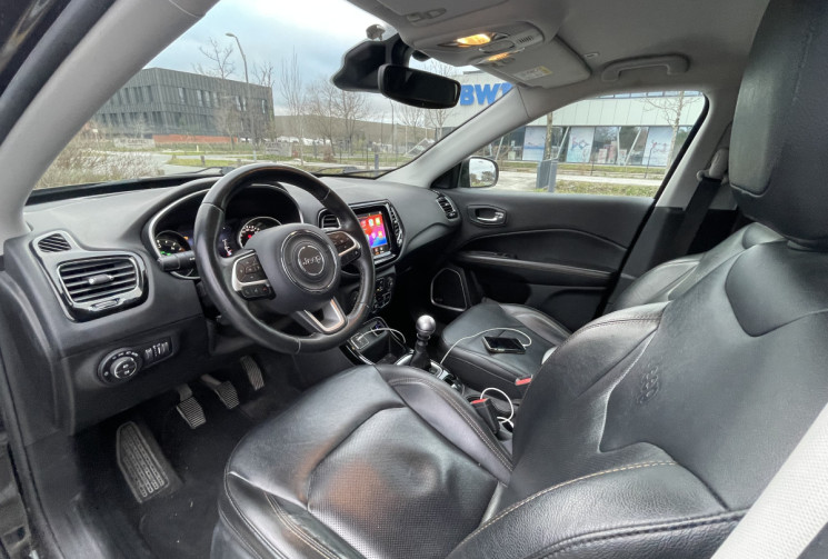 JEEP COMPASS LIMITED 1.6 MultiJet 120ch * Caméra * Carplay * Cuir * Sièges Elec Chauffants * BVM6