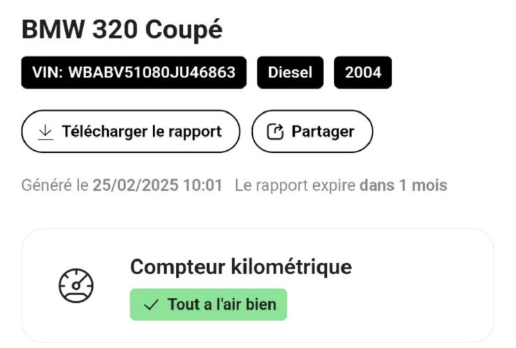 BMW SERIE 3 COUPE 320 CD e46 320cd / faible KM / très bon état / 