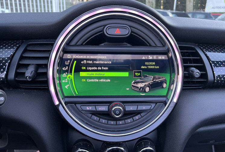 Mini MINI Cabriolet Cooper S Sidewalk 178 BVA7 LCI / Sièges Chauffants / Caméra / Carplay / Keyless