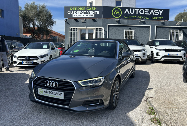Audi A3 Cabriolet III (2) 2.0 TDI 184 Ch QUATTRO DESIGN LUXE STRONIC 6 * ENTRETIEN AUDI * COCKPIT 