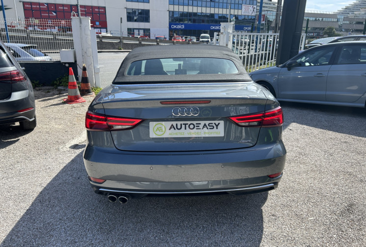Audi A3 Cabriolet III (2) 2.0 TDI 184 Ch QUATTRO DESIGN LUXE STRONIC 6 * ENTRETIEN AUDI * COCKPIT 