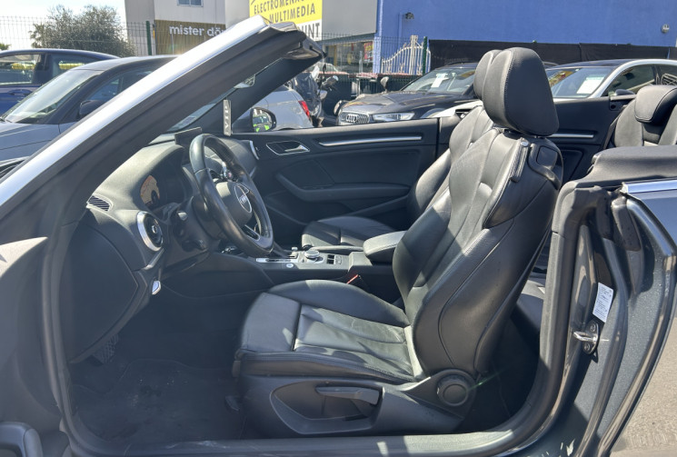 Audi A3 Cabriolet III (2) 2.0 TDI 184 Ch QUATTRO DESIGN LUXE STRONIC 6 * ENTRETIEN AUDI * COCKPIT 