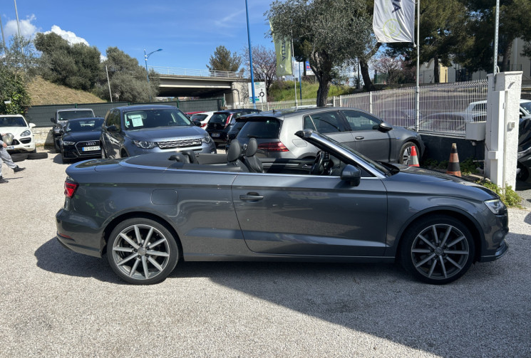 Audi A3 Cabriolet III (2) 2.0 TDI 184 Ch QUATTRO DESIGN LUXE STRONIC 6 * ENTRETIEN AUDI * COCKPIT 