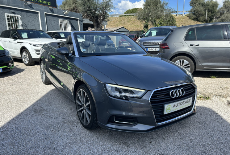 Audi A3 Cabriolet III (2) 2.0 TDI 184 Ch QUATTRO DESIGN LUXE STRONIC 6 * ENTRETIEN AUDI * COCKPIT 