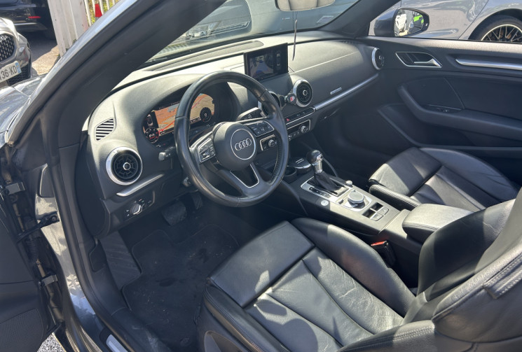 Audi A3 Cabriolet III (2) 2.0 TDI 184 Ch QUATTRO DESIGN LUXE STRONIC 6 * ENTRETIEN AUDI * COCKPIT 