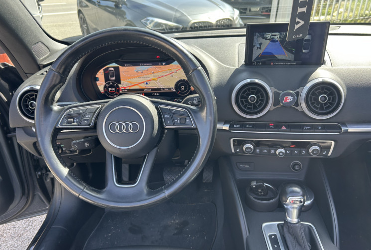 Audi A3 Cabriolet III (2) 2.0 TDI 184 Ch QUATTRO DESIGN LUXE STRONIC 6 * ENTRETIEN AUDI * COCKPIT 