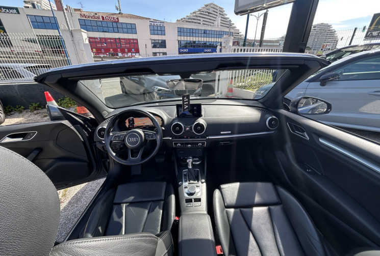 Audi A3 Cabriolet III (2) 2.0 TDI 184 Ch QUATTRO DESIGN LUXE STRONIC 6 * ENTRETIEN AUDI * COCKPIT 