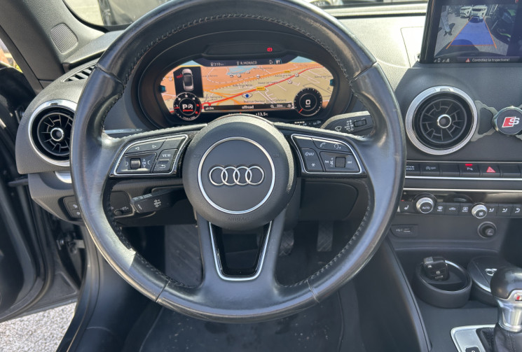 Audi A3 Cabriolet III (2) 2.0 TDI 184 Ch QUATTRO DESIGN LUXE STRONIC 6 * ENTRETIEN AUDI * COCKPIT 