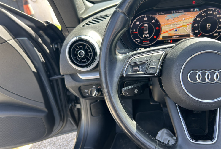 Audi A3 Cabriolet III (2) 2.0 TDI 184 Ch QUATTRO DESIGN LUXE STRONIC 6 * ENTRETIEN AUDI * COCKPIT 