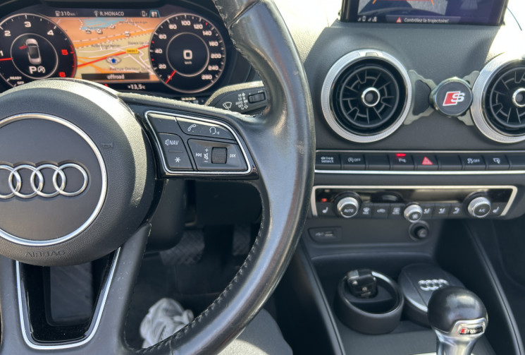 Audi A3 Cabriolet III (2) 2.0 TDI 184 Ch QUATTRO DESIGN LUXE STRONIC 6 * ENTRETIEN AUDI * COCKPIT 