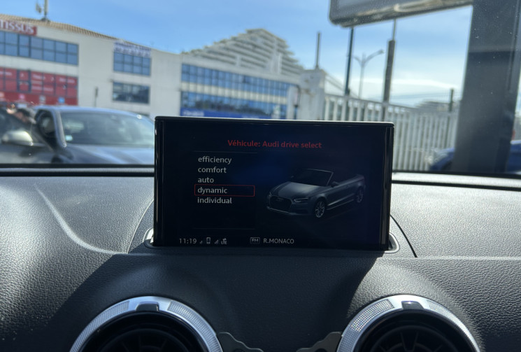 Audi A3 Cabriolet III (2) 2.0 TDI 184 Ch QUATTRO DESIGN LUXE STRONIC 6 * ENTRETIEN AUDI * COCKPIT 