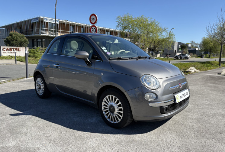 FIAT 500 LOUNGE 69cv 1.2 MPI * Toit Panoramique * Distribution 04/2025 * Roue de secours