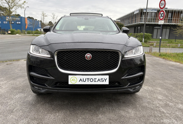 Jaguar F-Pace 180ch Portfolio 2.0d * Toit Ouvrant * 4x4 * BVA8 * Caméra * Meridian * Sièges Elec 