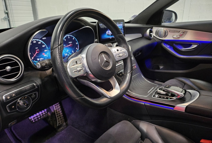 Mercedes CLASSE C 220D 194 cv bva pack AMG / TO / burmester / origine france