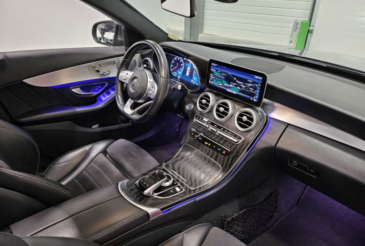 Mercedes CLASSE C 220D 194 cv bva pack AMG / TO / burmester / origine france