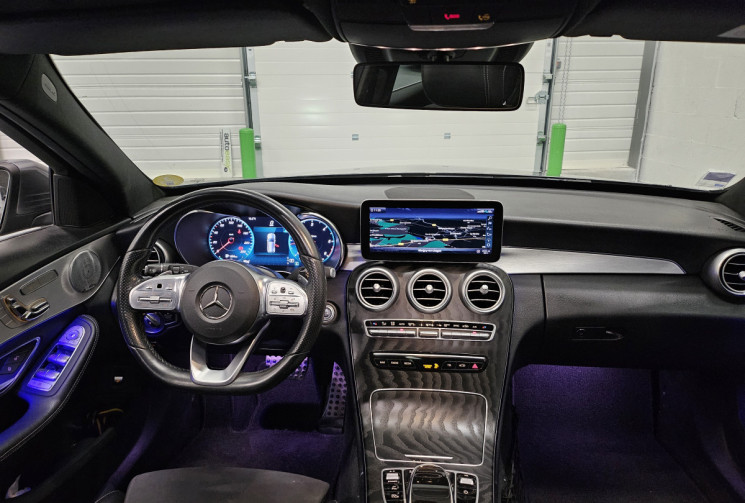 Mercedes CLASSE C 220D 194 cv bva pack AMG / TO / burmester / origine france