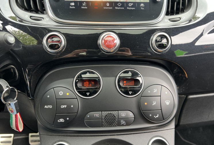 Abarth 500 595 1.4 T-Jet 145 70e Anniversaire / Distribution Neuve / Toit Ouvrant / Carplay 