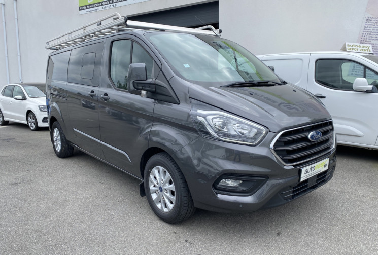 Ford TRANSIT CUSTOM FG I 310 L2H1 2.0 TDCi DOUBLE CABINE S&S 170 CV 6 PLACES + AMENAGEE --PAS DE TVA