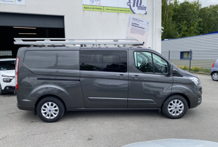 Ford TRANSIT CUSTOM FG I 310 L2H1 2.0 TDCi DOUBLE CABINE S&S 170 CV 6 PLACES + AMENAGEE --PAS DE TVA